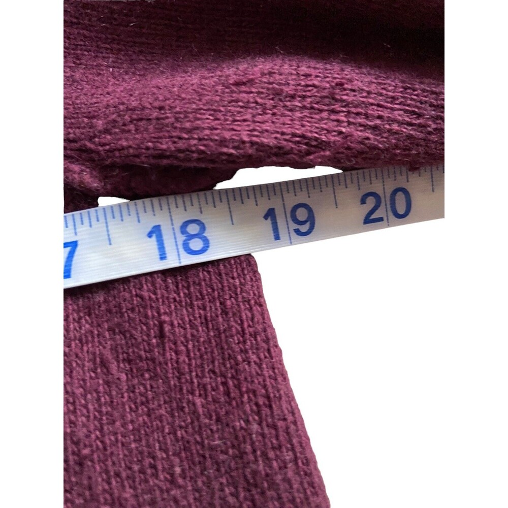Soft Surroundings Mock Neck Angora‎ Cashmere Sweater Size M Plum Dauphine Luxury - Picture 8 of 11